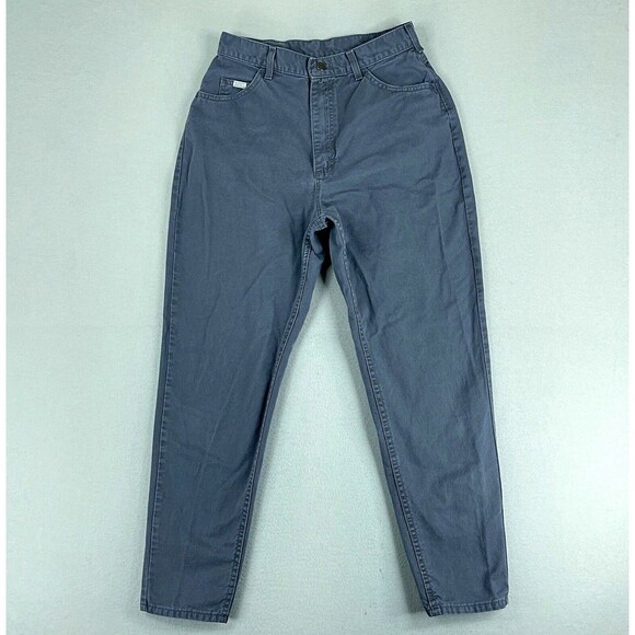 Lee Womens Pants Gray Size 14 High Rise Tapered Leg Twill 29x29 - Picture 1 of 11